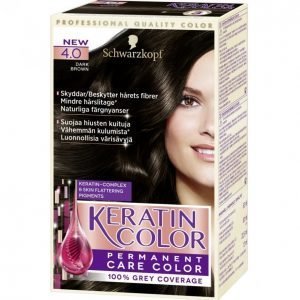 Schwarzkopf Keratin Color 4.0 Dark Brown Kestoväri