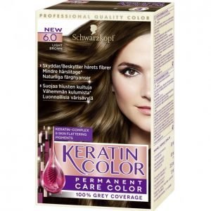 Schwarzkopf Keratin Color 6.0 Light Brown Kestoväri