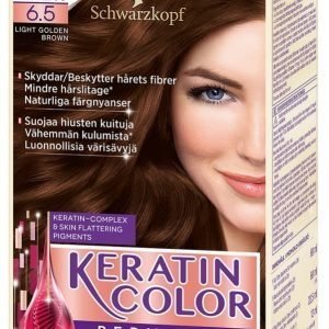 Schwarzkopf Keratin Color 6.5 Light Golden Brown Hiusväri