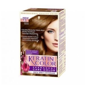 Schwarzkopf Keratin Color 7.5 Golden Brown Hiusväri