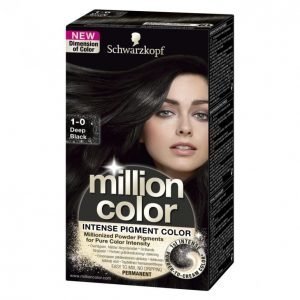 Schwarzkopf Million Color 1-0 Deep Black Kestoväri