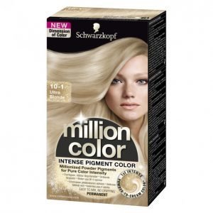 Schwarzkopf Million Color 10-1 Ultra Blonde Kestoväri