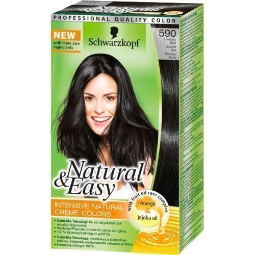 Schwarzkopf Natural & Easy 584 Ebenpuu Musta