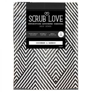 Scrub Love Active Charcoal Body Scrub Cucumber & Bamboo