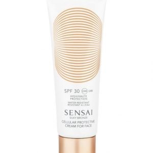 Sensai Silky Bronze Cellular Protective Cream For Face Spf 30 Aurinkosuojavoide Kasvoille 50 ml