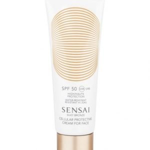 Sensai Silky Bronze Cellular Protective Cream For Face Spf 50 50 ml Aurinkosuojavoide Kasvoille