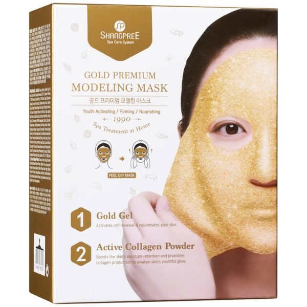 Shangpree Gold Premium Modeling Mask With Bowl And Spatula 50 Ml