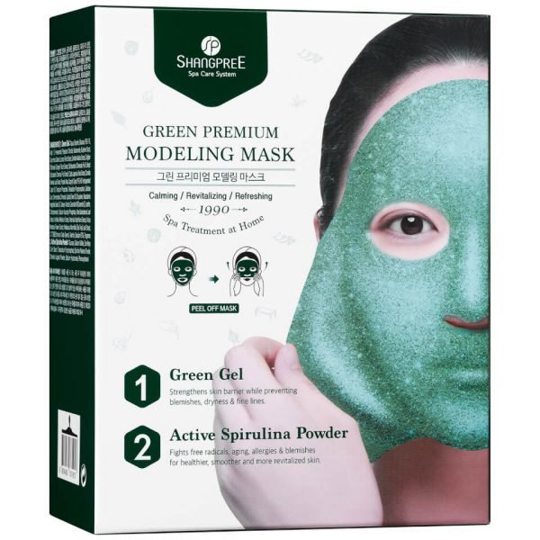 Shangpree Green Premium Modeling Mask With Bowl And Spatula 50 Ml