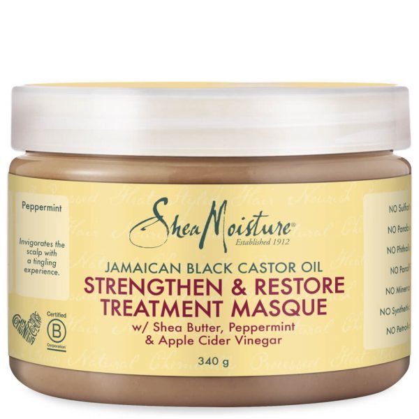 Shea Moisture Jamaican Black Castor Oil Strengthen & Restore Treatment Masque 340 G
