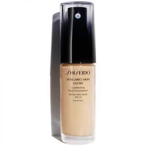 Shiseido Synchro Skin Glow Luminizing Foundation 30 Ml Various Shades Golden 3