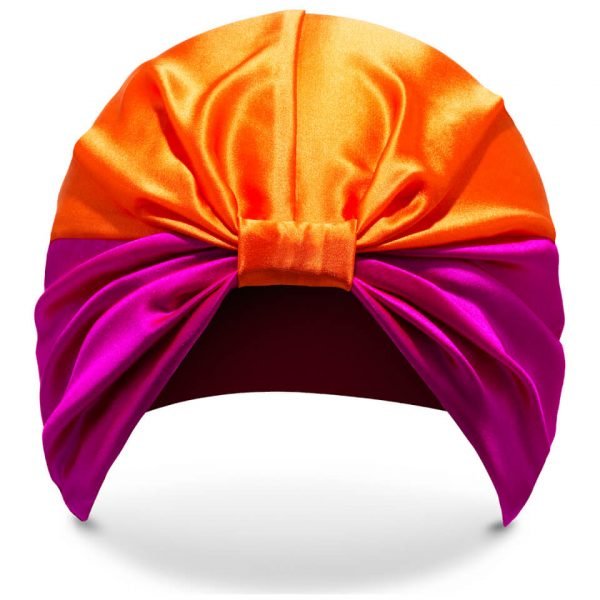 Silke Hair Wrap The Poppy Pink And Orange