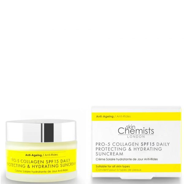 Skinchemists London Pro-5 Collagen Spf15 Daily Anti-Ageing Protecting And Hydrating Sun Cream 50 Ml