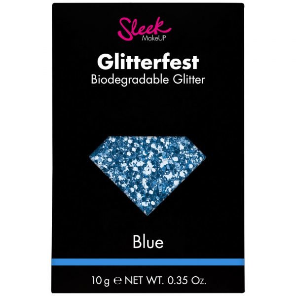 Sleek Makeup Glitterfest Biodegradable Glitter Blue 10 G