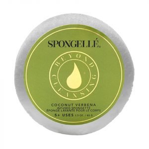 Spongellé Spongette Travel Size Body Wash Infused Sponge Coconut Verbena