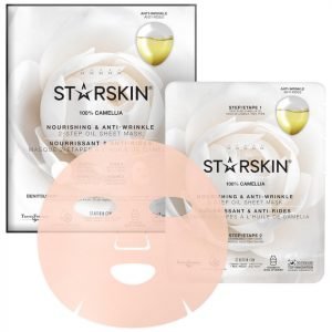 Starskin 100% Camellia 2-Step Oil Sheet Mask Nourishing And Anti-Wrinkle