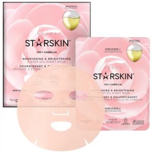 Starskin 100% Camellia 2-Step Oil Sheet Mask Nourishing And Brightening
