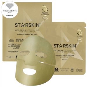 Starskin Silkmud™ Green Tea Clay Anti-Aging Liftaway Mud Face Sheet Mask