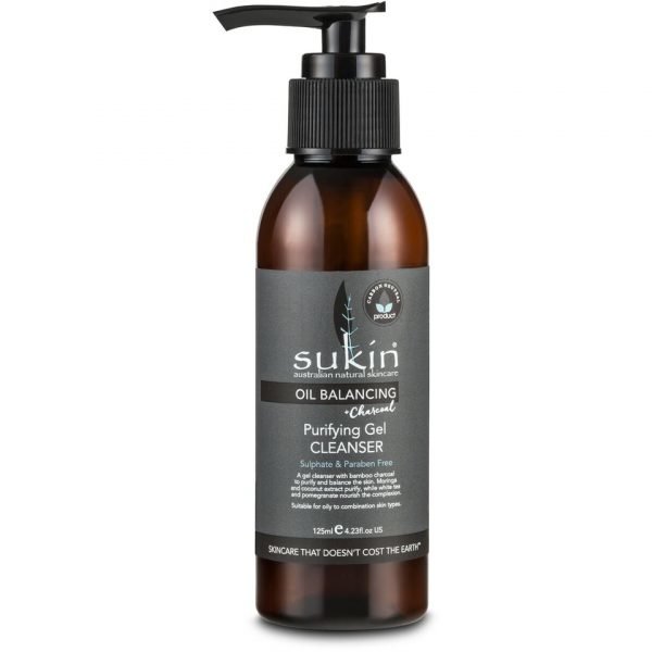 Sukin Oil Balancing+ Charcoal Balancing Gel Cleanser 125 Ml