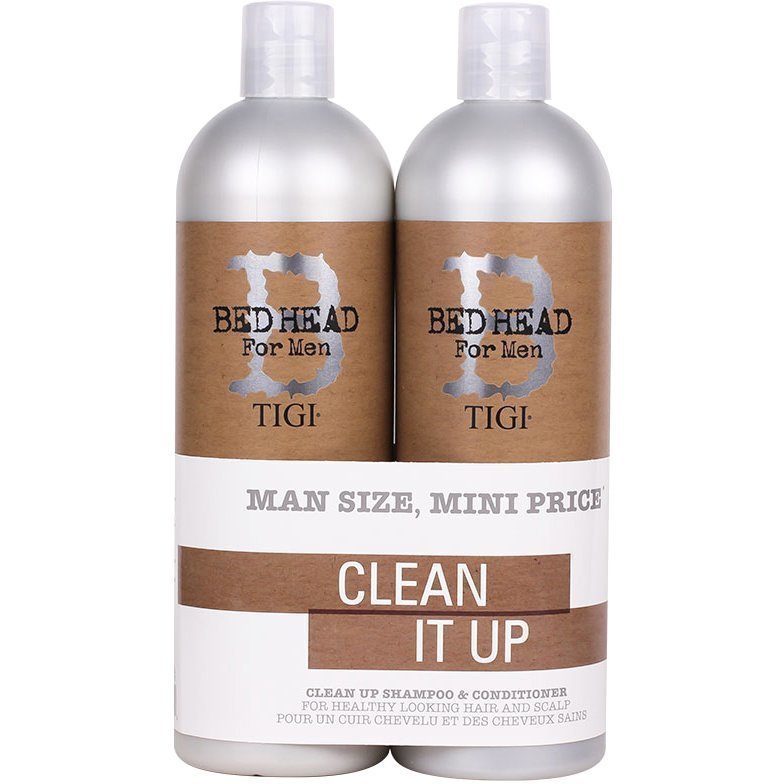 TIGI Bed Head B for Men Clean Up Tweens Duo Schampo 750ml Balsam 750ml