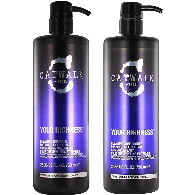 TIGI Catwalk Your Highness Duo Shampoo 750ml Conditioner 750ml