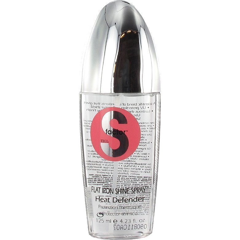 TIGI S-Factor Flat Iron Shine Spray Heat Defender 125ml