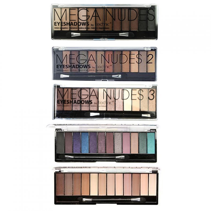 Technic Mega Nudes 12pc Luomiväripaletti