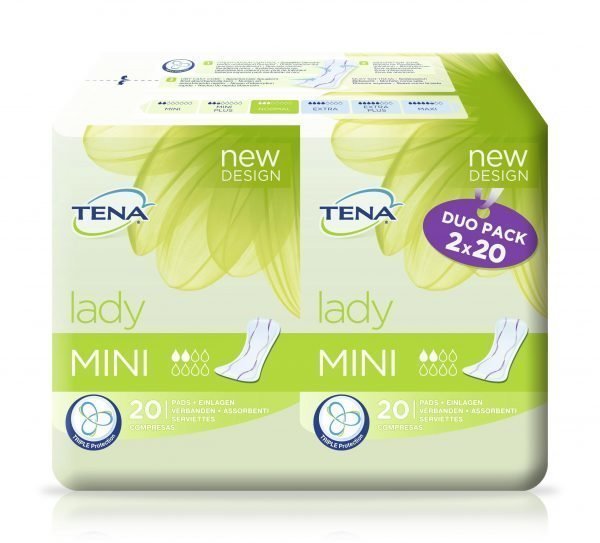 Tena Lady Mini Duo Inkontinenssisuoja 2 X 20 Kpl