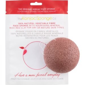 The Konjac Sponge Company Facial Puff Sponge With French Red Clay