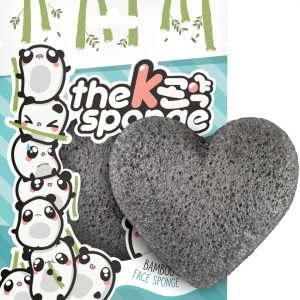 The Konjac Sponge Company K-Sponge Heart Sponge Bamboo Charcoal 12 G