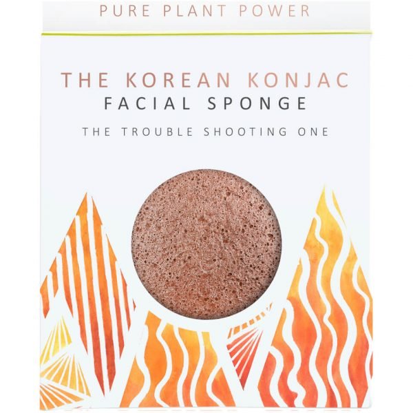 The Konjac Sponge Company The Elements Fire Facial Sponge Purifying Volcanic Scoria 30 G