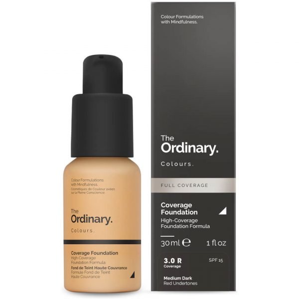 The Ordinary Coverage Foundation With Spf 15 By The Ordinary Colours 30 Ml Various Shades 3.0r