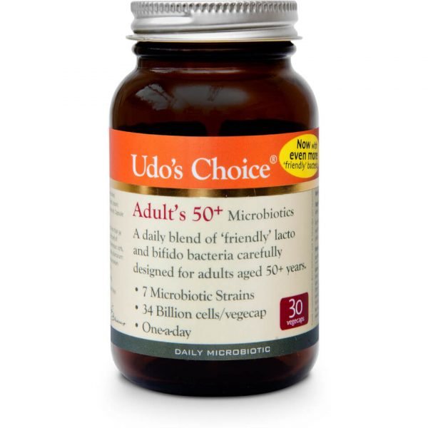 Udo's Choice Adult 50+ Blend Microbiotics 30 Vegecaps