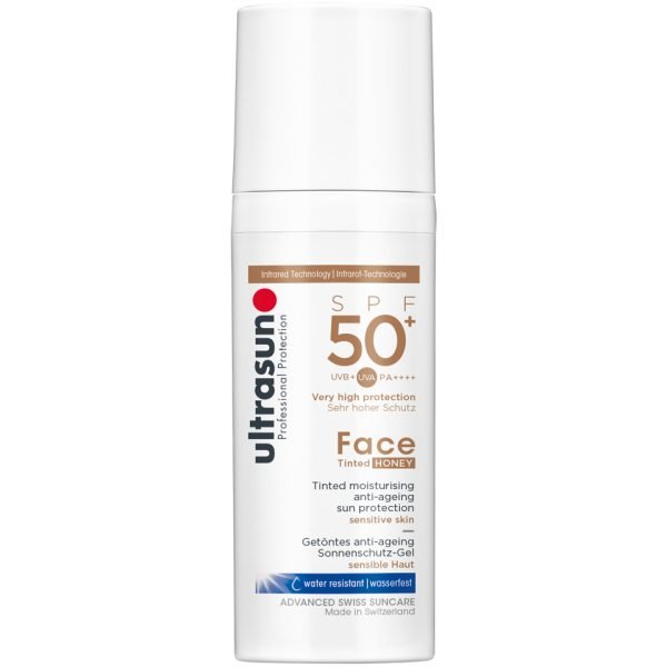 Ultrasun Spf50+ Tinted Face Sun Cream Various Shades Honey