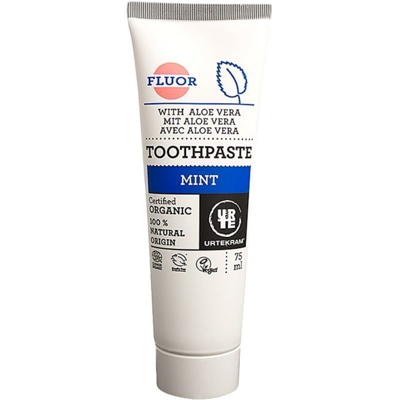 Urtekram Mint Toothpaste With Fluoride 75ml