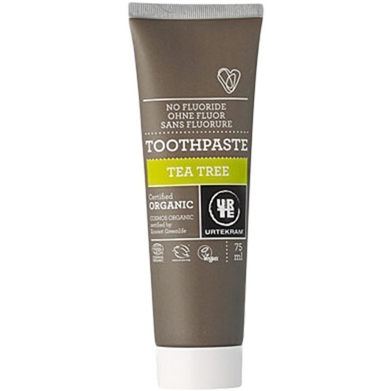 Urtekram Tea Tree Toothpaste With No Fluoride 75ml