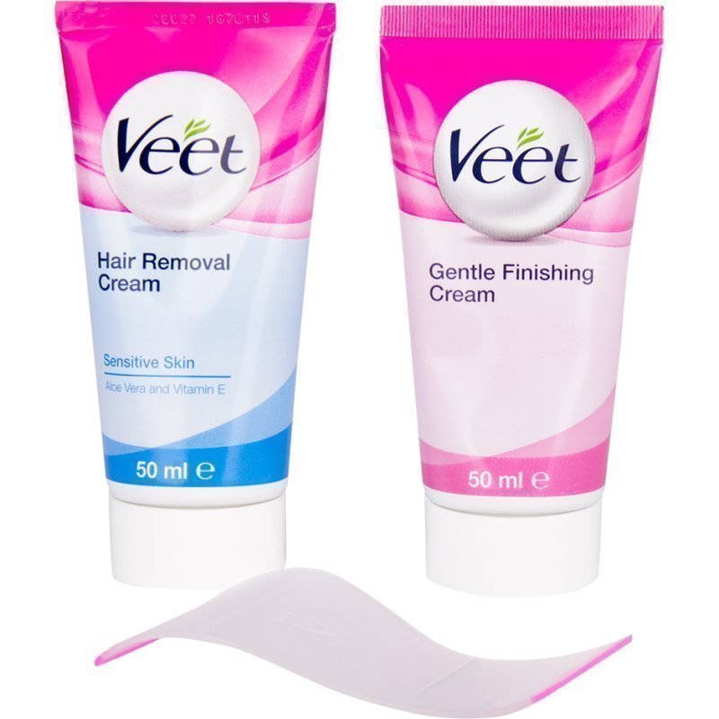 Veet Face Hair Removal Kit Sensitive Skin 2x50ml