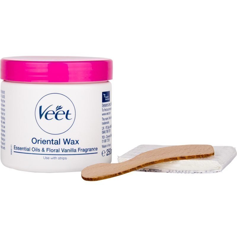 Veet Oriental Wax Essential Oils & Floral Vanilla Fragrance Use With Strips 250ml