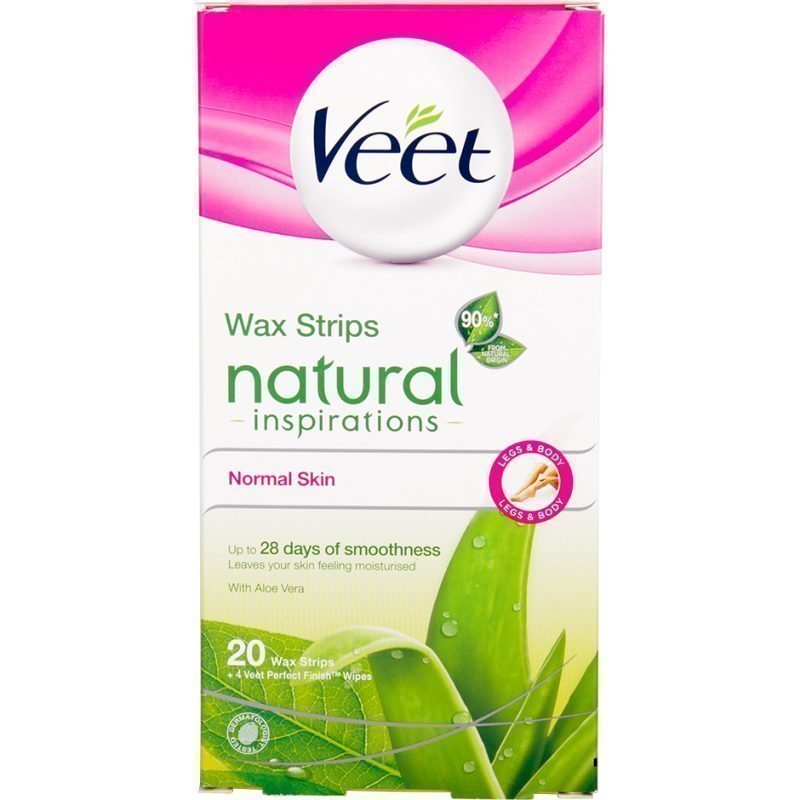 Veet Wax Strips Natural Inspiration Normal Skin 20 Wax Strips