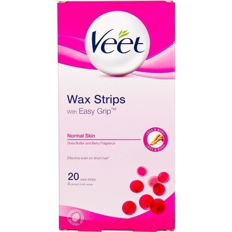 Veet Wax Strips With Easy Grip Normal Skin 20 Wax Strips