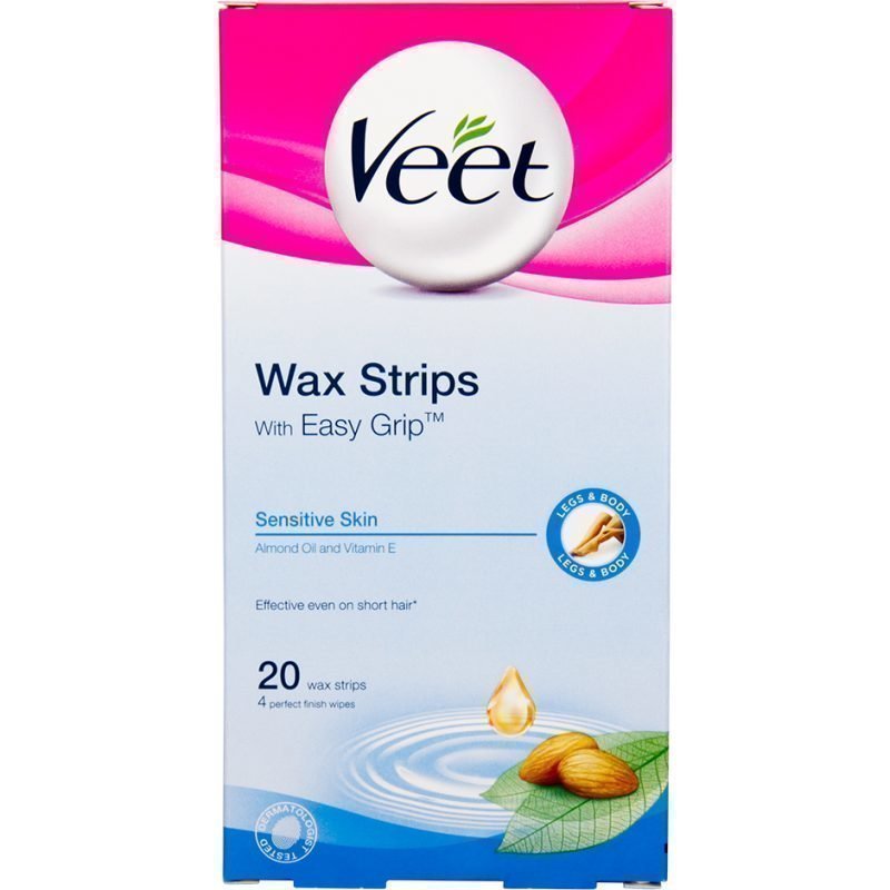 Veet Wax Strips With Easy Grip Sensitive Skin 20 Wax Strips