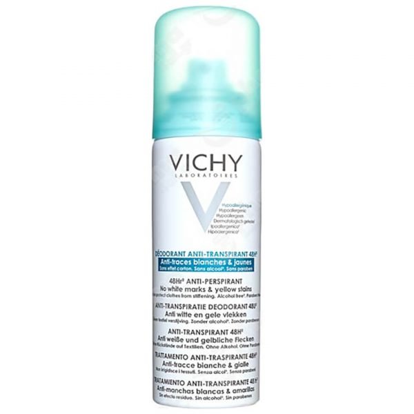 Vichy Deodorant 48hour Aerosol 'No Marks' Anti-Perspirant 125 Ml