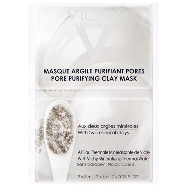 Vichy Pore Purifying Clay Mask Duo Sachet 2 X 6 Ml