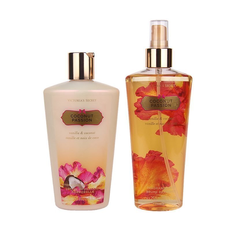 Victoria's Secret Coconut Passion Duo Body Mist 250ml Body Lotion 250ml