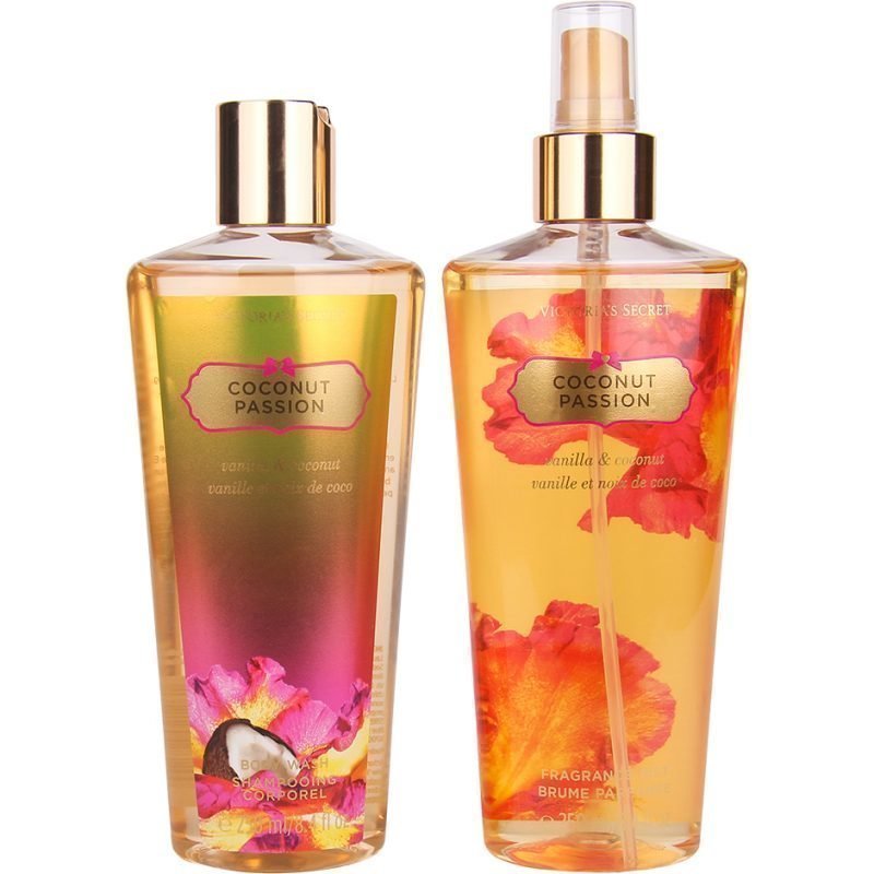 Victoria's Secret Coconut Passion Duo Body Mist 250ml Body Wash 250ml