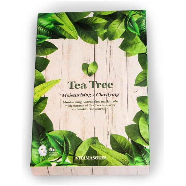 Vitamasques Tea Tree Hydrating Moisturising Mask Box Of 4