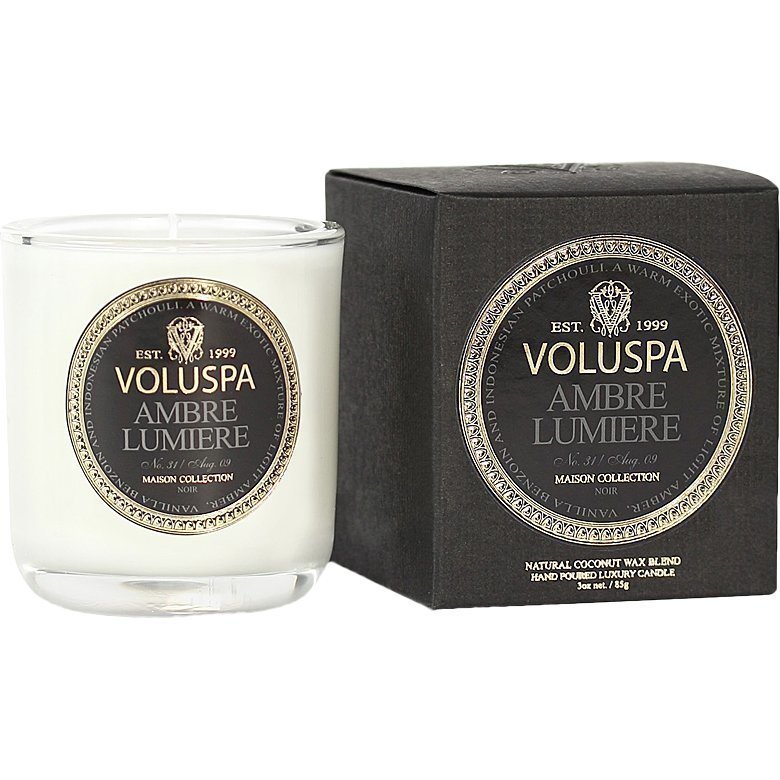 Voluspa Ambre Lumiere Classic Maison Boxed Votive Candle 85g