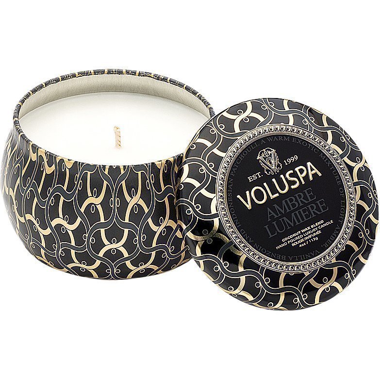 Voluspa Ambre Lumiere Decorative Tin Candle 99g