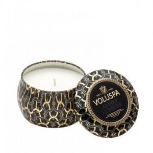 Voluspa Ambre Lumiere Decorative Tin Candle Tuoksukynttilä Valkoinen