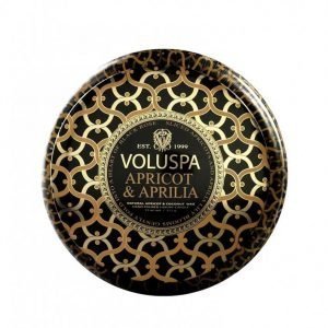 Voluspa Apricot & Aprilia Metallo Tuoksukynttilä Valkoinen