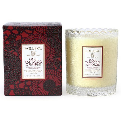 Voluspa Coconut Wax Blend Perfumed Candle Goji Tarocco Orange